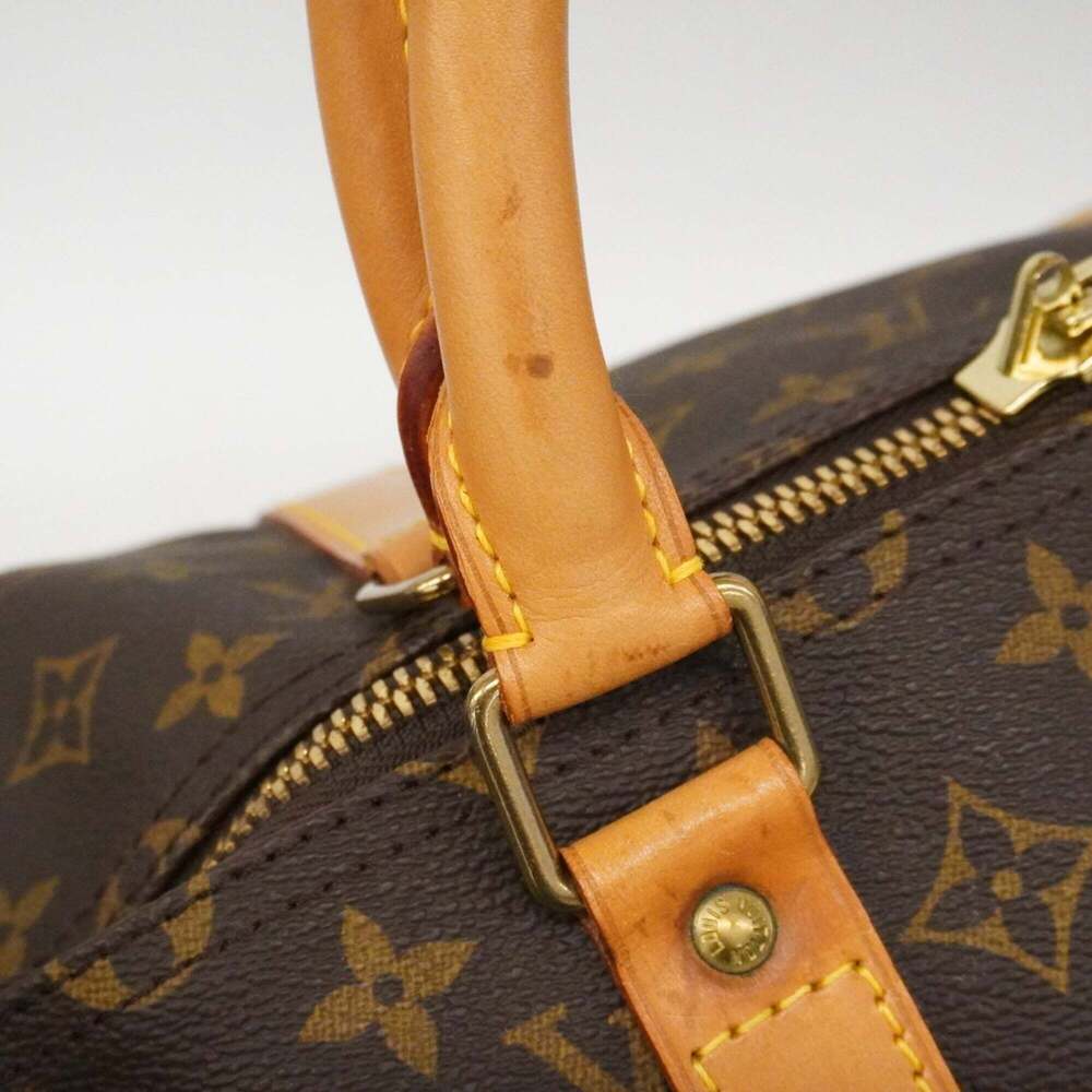 LOUIS VUITTON Authentic Brown Monogram Keepall 55 Boston Bag - Picture 12 of 13